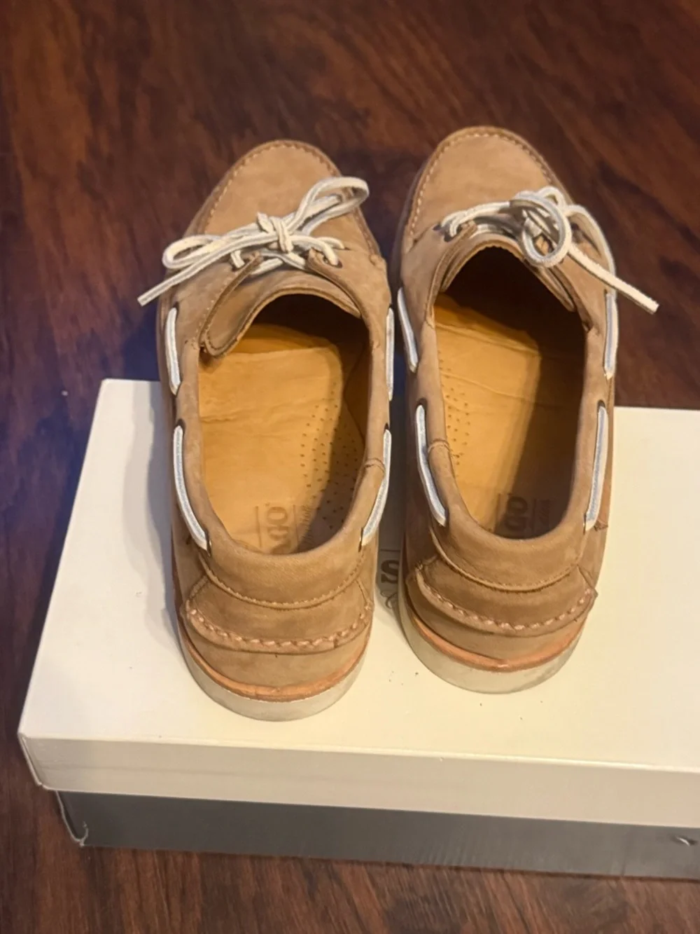 Sebago Men's Light Brown Suede Boat Shoes